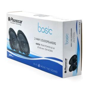 PHONOCAR σετ ηχεία αυτοκινήτου Basic 66026, 6.5", 60W, 2 δρόμων | eLabstore.gr PHONOCAR σετ ηχεία αυτοκινήτου Basic 66026, 6.5", 60W, 2 δρόμων | Gadgets - Αξεσουάρ | elabstore.gr