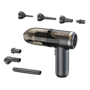 POWERTECH 2 σε 1 σκουπάκι χειρός & air duster PT-1315, 60W, 4000mAh, μαύρο | Εργαλεία | elabstore.gr