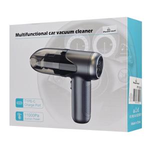 POWERTECH 2 σε 1 σκουπάκι χειρός & air duster PT-1315, 60W, 4000mAh, μαύρο | Εργαλεία | elabstore.gr