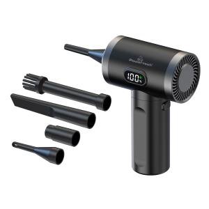 POWERTECH ηλεκτρικό air duster PT-1316 με LED φακό, 50W, 3600mAh, μαύρο | Εργαλεία | elabstore.gr