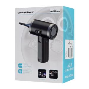 POWERTECH ηλεκτρικό air duster PT-1316 με LED φακό, 50W, 3600mAh, μαύρο | Εργαλεία | elabstore.gr