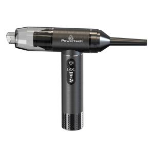 POWERTECH 2 σε 1 σκουπάκι χειρός & air duster PT-1317, 75W, 5000mAh, μαύρο | Εργαλεία | elabstore.gr