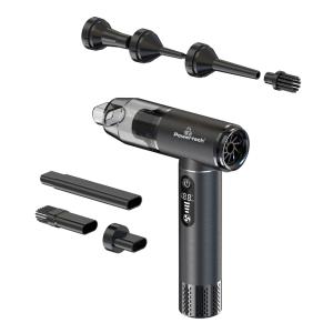 POWERTECH 2 σε 1 σκουπάκι χειρός & air duster PT-1317, 75W, 5000mAh, μαύρο | Εργαλεία | elabstore.gr