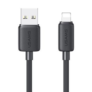USAMS καλώδιο Lightning σε USB US-SJ689, 12W, 480Mbps, 1m, μαύρο | Καλώδια - Αντάπτορες | elabstore.gr