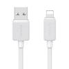 USAMS καλώδιο Lightning σε USB US-SJ689, 12W, 480Mbps, 1m, λευκό | Καλώδια - Αντάπτορες | elabstore.gr