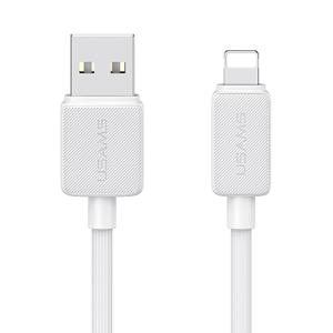USAMS καλώδιο Lightning σε USB US-SJ689, 12W, 480Mbps, 1m, λευκό | Καλώδια - Αντάπτορες | elabstore.gr
