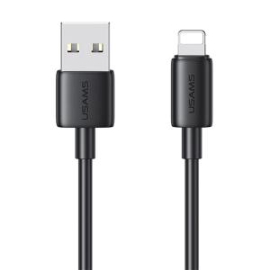 USAMS καλώδιο Lightning σε USB US-SJ709, 12W, 480Mbps, 1m, μαύρο | Καλώδια - Αντάπτορες | elabstore.gr