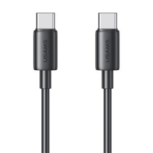 USAMS καλώδιο USB-C US-SJ711, 60W, 480Mbps, 1m, μαύρο | Καλώδια - Αντάπτορες | elabstore.gr