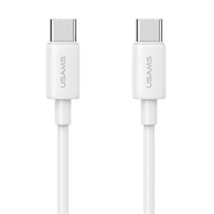 USAMS καλώδιο USB-C US-SJ711, 60W, 480Mbps, 1m, λευκό | Καλώδια - Αντάπτορες | elabstore.gr
