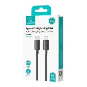 USAMS καλώδιο Lightning σε USB-C US-SJ712, 30W, 480Mbps, 1m, μαύρο | eLabstore.gr USAMS καλώδιο Lightning σε USB-C US-SJ712, 30W, 480Mbps, 1m, μαύρο | Καλώδια - Αντάπτορες | elabstore.gr
