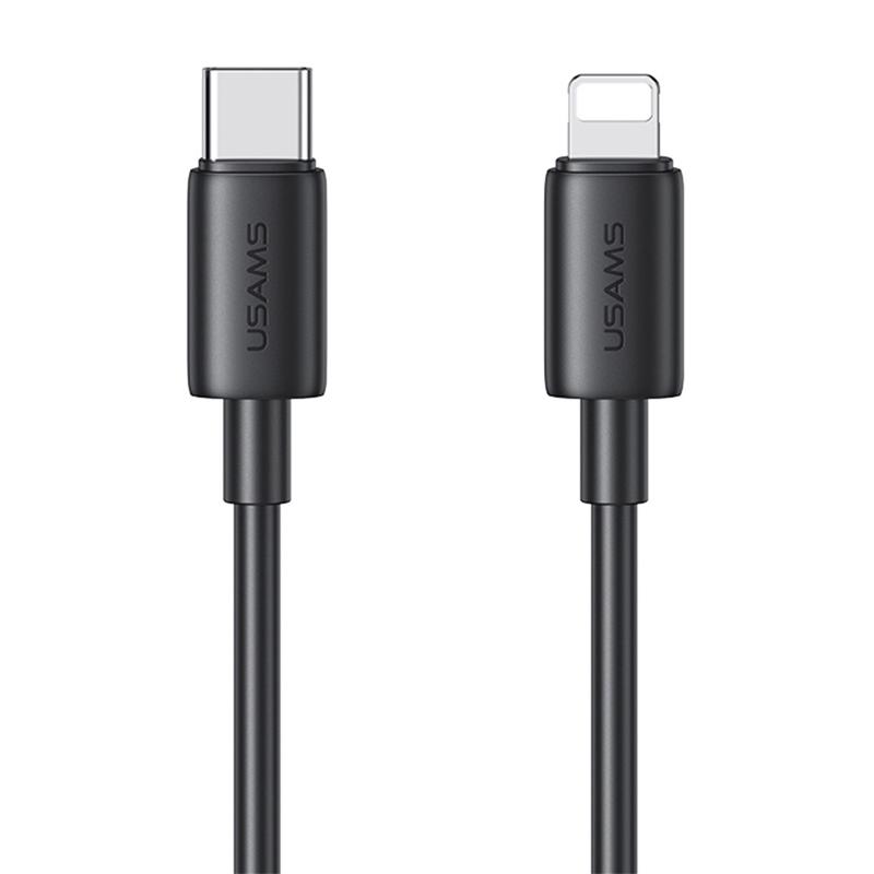 USAMS καλώδιο Lightning σε USB-C US-SJ712, 30W, 480Mbps, 1m, μαύρο | eLabstore.gr USAMS καλώδιο Lightning σε USB-C US-SJ712, 30W, 480Mbps, 1m, μαύρο | Καλώδια - Αντάπτορες | elabstore.gr