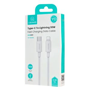 USAMS καλώδιο Lightning σε USB-C US-SJ712, 30W, 480Mbps, 1m, λευκό | eLabstore.gr USAMS καλώδιο Lightning σε USB-C US-SJ712, 30W, 480Mbps, 1m, λευκό | Καλώδια - Αντάπτορες | elabstore.gr