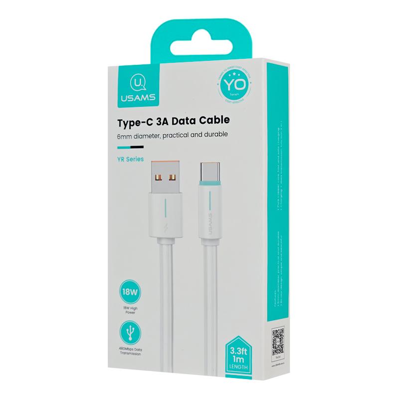 USAMS καλώδιο USB-C σε USB US-SJ732, 18W, 480Mbps, 1m, λευκό | eLabstore.gr USAMS καλώδιο USB-C σε USB US-SJ732, 18W, 480Mbps, 1m, λευκό | Καλώδια - Αντάπτορες | elabstore.gr