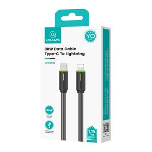 USAMS καλώδιο Lightning σε USB-C US-SJ735, 30W, 480Mbps, 1m, μαύρο | eLabstore.gr USAMS καλώδιο Lightning σε USB-C US-SJ735, 30W, 480Mbps, 1m, μαύρο | Καλώδια - Αντάπτορες | elabstore.gr