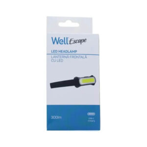 Well Επαναφορτιζόμενος Φακός Κεφαλής LED 300lumens IPX4 USB-C Escape TORCH-ESCAPE-WL | Φωτισμός | elabstore.gr