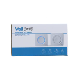 Κουδούνι ασύρματο πόρτας AC/DC 55 μελωδιών DOORBELL-SWING-WL | Ηλεκτρολογικά | elabstore.gr