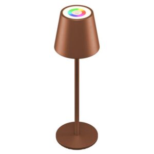 GOOBAY επιτραπέζιο φωτιστικό 73931, RGB, επαναφορτιζόμενο, μπρούτζινο | Φωτισμός | elabstore.gr