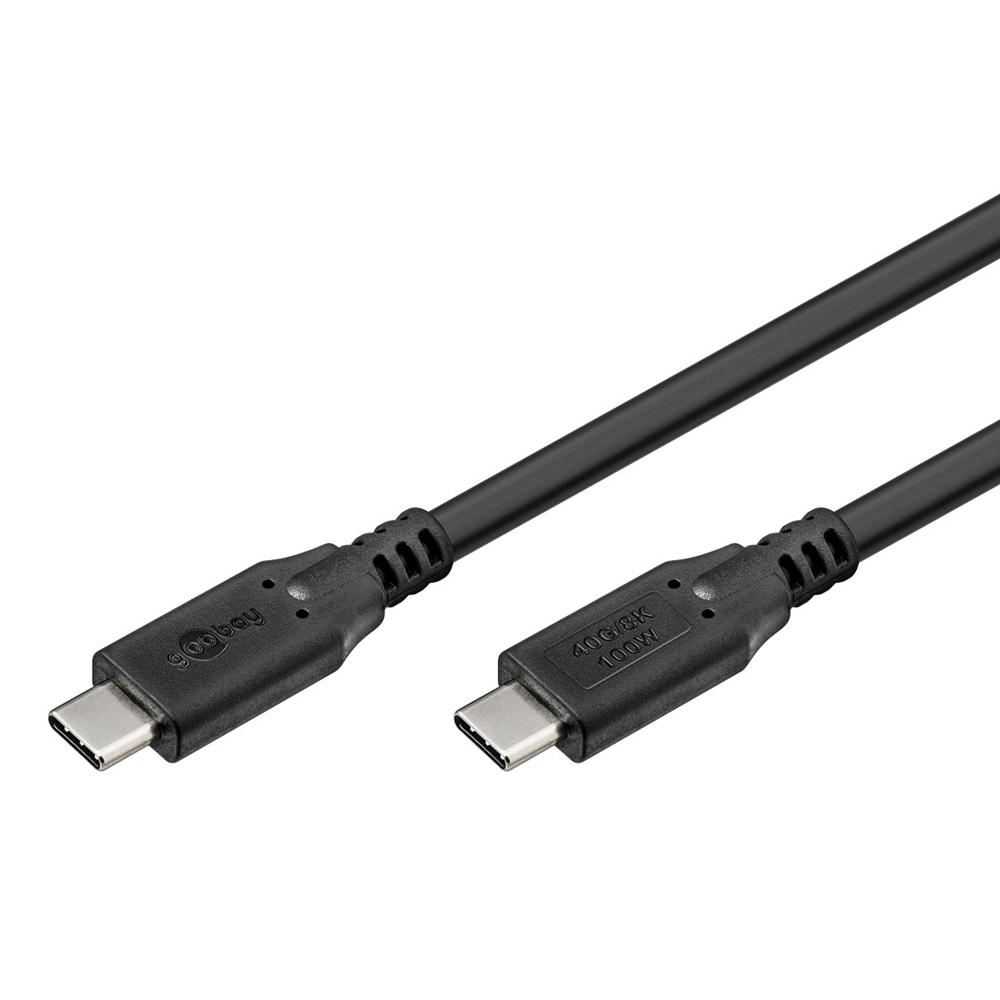 GOOBAY καλώδιο USB-C 74193, USB4, 100W, 40Gbps, 8K/60Hz, 2m, μαύρο | eLabstore.gr GOOBAY καλώδιο USB-C 74193, USB4, 100W, 40Gbps, 8K/60Hz, 2m, μαύρο | Καλώδια - Αντάπτορες | elabstore.gr