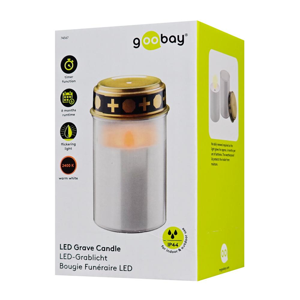 GOOBAY LED φωτιστικό κερί αφιέρωσης 74367, 2400K, IP44, λευκό | eLabstore.gr GOOBAY LED φωτιστικό κερί αφιέρωσης 74367, 2400K, IP44, λευκό | Φωτισμός | elabstore.gr