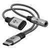 GOOBAY αντάπτορας USB-C σε 3.5mm & USB-C 74524, 60W, 480Mbps, γκρι | eLabstore.gr GOOBAY αντάπτορας USB-C σε 3.5mm & USB-C 74524, 60W, 480Mbps, γκρι | Καλώδια - Αντάπτορες | elabstore.gr