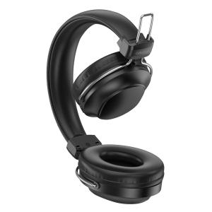 CELEBRAT headphones A36, ασύρματα & ενσύρματα, micro SD, 40mm, 250mAh, μαύρα | Αξεσουάρ κινητών | elabstore.gr