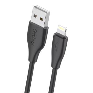 CELEBRAT καλώδιο Lightning σε USB CB-31, 15W, 480Mbps, 1m, μαύρο | Καλώδια - Αντάπτορες | elabstore.gr