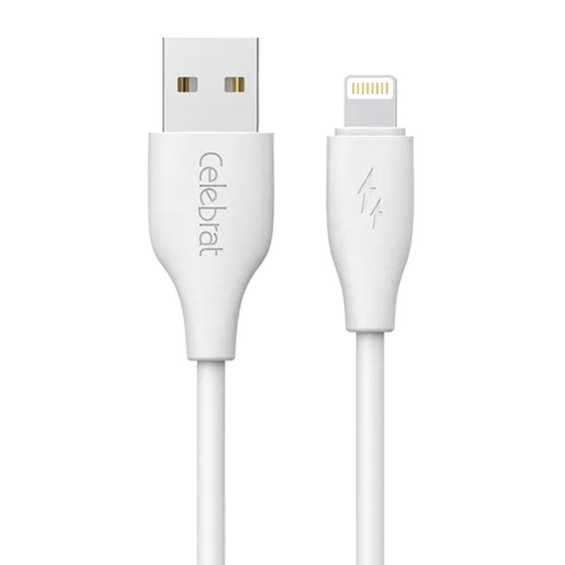 CELEBRAT καλώδιο Lightning σε USB CB-31, 15W, 480Mbps, 1m, λευκό | eLabstore.gr CELEBRAT καλώδιο Lightning σε USB CB-31, 15W, 480Mbps, 1m, λευκό | Καλώδια - Αντάπτορες | elabstore.gr