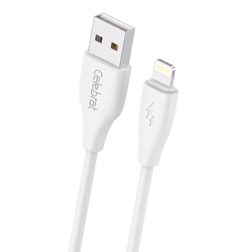 CELEBRAT καλώδιο Lightning σε USB CB-31, 15W, 480Mbps, 1m, λευκό | eLabstore.gr CELEBRAT καλώδιο Lightning σε USB CB-31, 15W, 480Mbps, 1m, λευκό | Καλώδια - Αντάπτορες | elabstore.gr