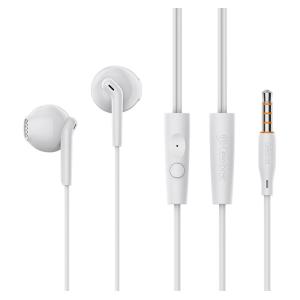 CELEBRAT earphones με μικρόφωνο G34, 3.5mm σύνδεση, 14mm, 1.2m, λευκά | Αξεσουάρ κινητών | elabstore.gr