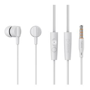 CELEBRAT earphones με μικρόφωνο G35, 3.5mm σύνδεση, 10mm, 1.2m, λευκά | Αξεσουάρ κινητών | elabstore.gr