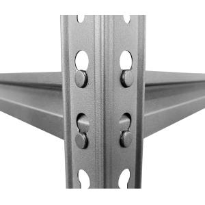 HOME USE μεταλλική ραφιέρα HUH-0198 με 5 ράφια, 90x40x183cm, μαύρη | Αναλώσιμα - Είδη Γραφείου | elabstore.gr