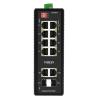 HIMAX industrial PoE switch PS1802FG-I, 8x GE PoE/2x GE/2x GF SFP θύρες, έως 1000Mbps | Δικτυακά | elabstore.gr