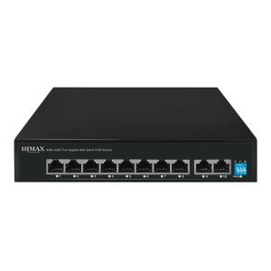 HIMAX PoE switch PS1802G, 8x Ethernet PoE & 2x Ethernet θύρες, έως 1000Mbps | Δικτυακά | elabstore.gr