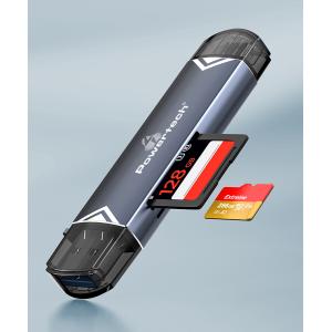 POWERTECH card reader PT-1343 για SD & micro SD, USB 3.2, 5Gbps, γκρι | Συνοδευτικά PC | elabstore.gr