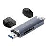 POWERTECH card reader PT-1343 για SD & micro SD, USB 3.2, 5Gbps, γκρι | Συνοδευτικά PC | elabstore.gr