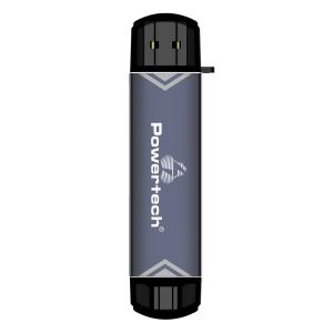 POWERTECH card reader PT-1343 για SD & micro SD, USB 3.2, 5Gbps, γκρι | Συνοδευτικά PC | elabstore.gr