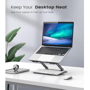 POWERTECH επιτραπέζια βάση για laptop/tablet PT-1354 έως 18.3", foldable, μαύρη | Αξεσουάρ για Laptop | elabstore.gr