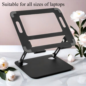 POWERTECH επιτραπέζια βάση για laptop/tablet PT-1354 έως 18.3", foldable, μαύρη | Αξεσουάρ για Laptop | elabstore.gr
