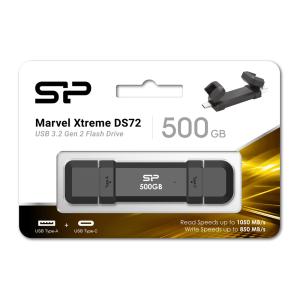 SILICON POWER εξωτερικός SSD Marvel Xtreme DS72, USB-C/USB 3.2, 500GB, μαύρο | eLabstore.gr SILICON POWER εξωτερικός SSD Marvel Xtreme DS72, USB-C/USB 3.2, 500GB, μαύρο | PC & Αναβάθμιση | elabstore.gr