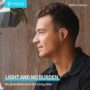 CELEBRAT earphones με θήκη φόρτισης WD03, True Wireless, 13mm, 30/300mAh, μαύρα | eLabstore.gr CELEBRAT earphones με θήκη φόρτισης WD03, True Wireless, 13mm, 30/300mAh, μαύρα | Αξεσουάρ κινητών | elabstore.gr