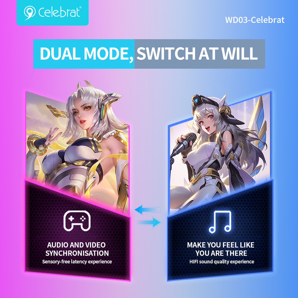 CELEBRAT earphones με θήκη φόρτισης WD03, True Wireless, 13mm, 30/300mAh, λευκά | eLabstore.gr CELEBRAT earphones με θήκη φόρτισης WD03, True Wireless, 13mm, 30/300mAh, λευκά - Image 6