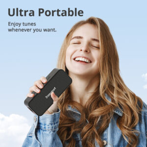 TRONSMART φορητό ηχείο T2 Plus Upgraded, 20W, Bluetooth/NFC, 4000mAh, μαύρο | Εικόνα & Ήχος | elabstore.gr
