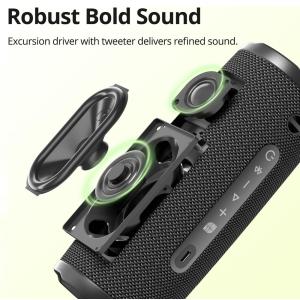 TRONSMART φορητό ηχείο Mirtune C3 Plus, 30W, Bluetooth, 5200mAh, IPX7, μαύρο | Εικόνα & Ήχος | elabstore.gr