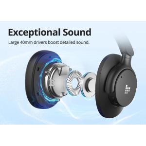 TRONSMART headphones Sounfii Q20, ασύρματα & ενσύρματα, ANC, Φ40mm, 500mAh, μαύρα | Αξεσουάρ κινητών | elabstore.gr