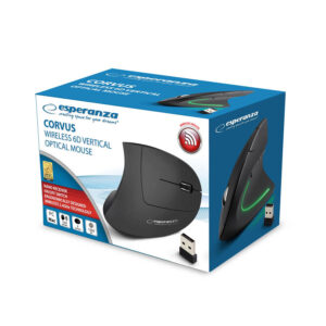 Ασύρματο Vertical Ποντίκι Corvus 6D 2.4Ghz 800-1600 Dpi μπλε/ασημί EM133 | Περιφερειακά | elabstore.gr