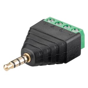 GOOBAY βύσμα 3.5mm σε Terminal Block 4-pin 59198 | Καλώδια - Αντάπτορες | elabstore.gr