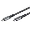 GOOBAY καλώδιο USB-C 74212, USB4, 240W, 40Gbps, 8K/60Hz, 1.5m, γκρι | Καλώδια - Αντάπτορες | elabstore.gr