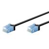 GOOBAY καλώδιο δικτύου 74230, CAT 6A U/UTP, slim, copper, 500MHz, 0.15m, μαύρο | Καλώδια - Αντάπτορες | elabstore.gr