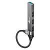 GOOBAY USB hub 74457, 4x θυρών, USB 3.2, 5Gbps, USB-C σύνδεση, γκρι | Συνοδευτικά PC | elabstore.gr