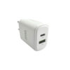 Universal Dual USB 3.0/Type C FastTravel Wall Charger QC3.0 5VDC/3A (20W) Λευκό Well PSUP-USB-WPQ200 | Περιφερειακά | elabstore.gr